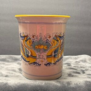 Deruta Italy ceramic utensil holder